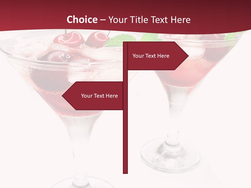 Beverage Cocktail Ice PowerPoint Template