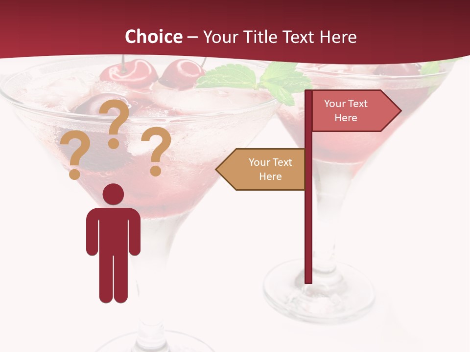 Beverage Cocktail Ice PowerPoint Template