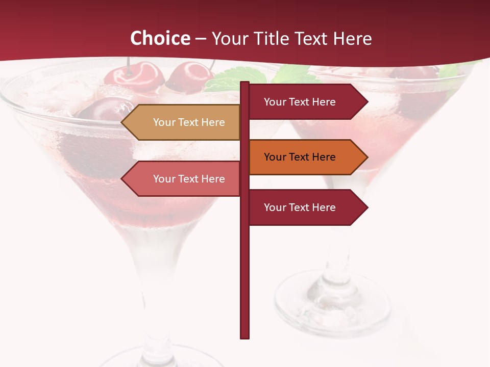 Beverage Cocktail Ice PowerPoint Template