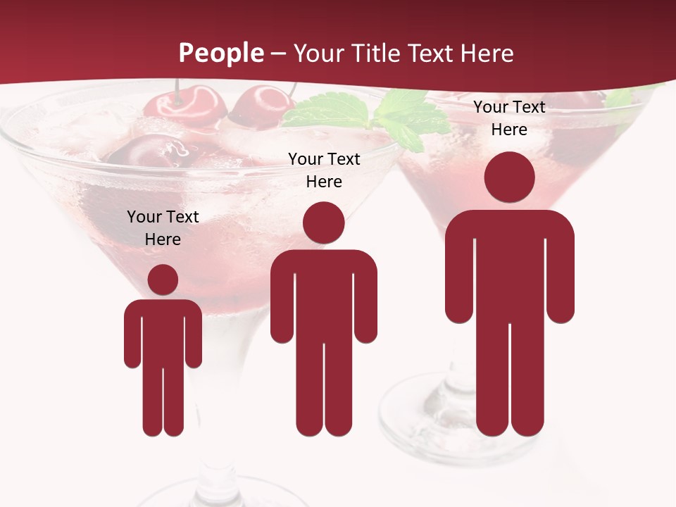 Beverage Cocktail Ice PowerPoint Template