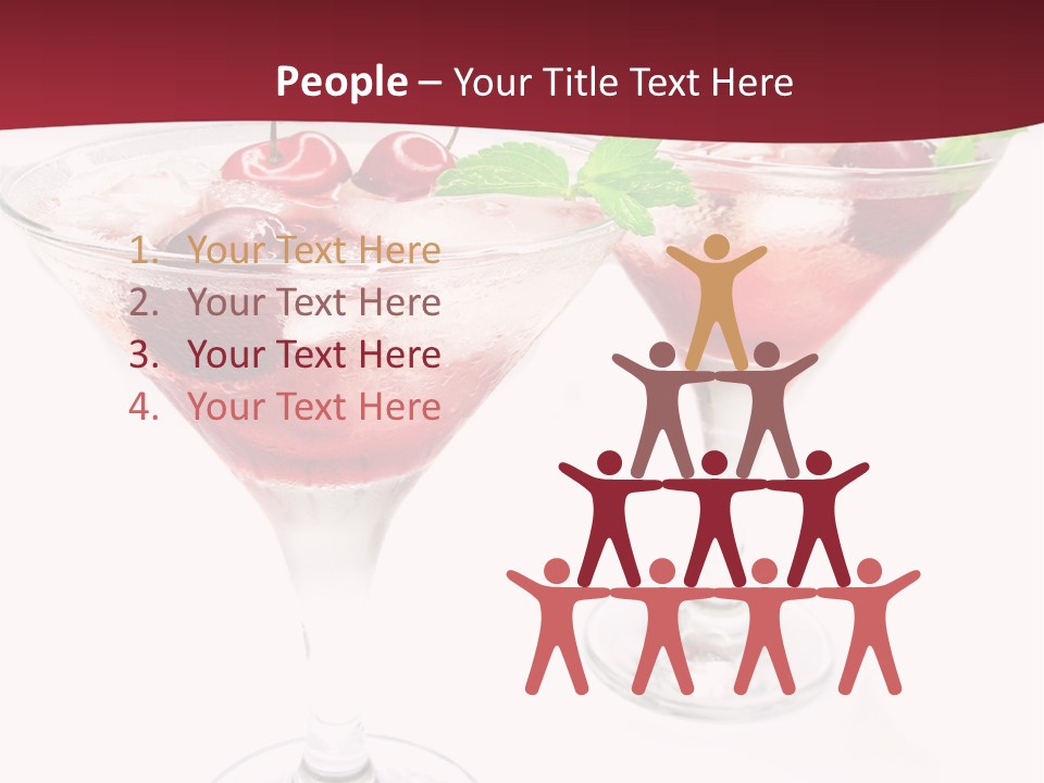 Beverage Cocktail Ice PowerPoint Template