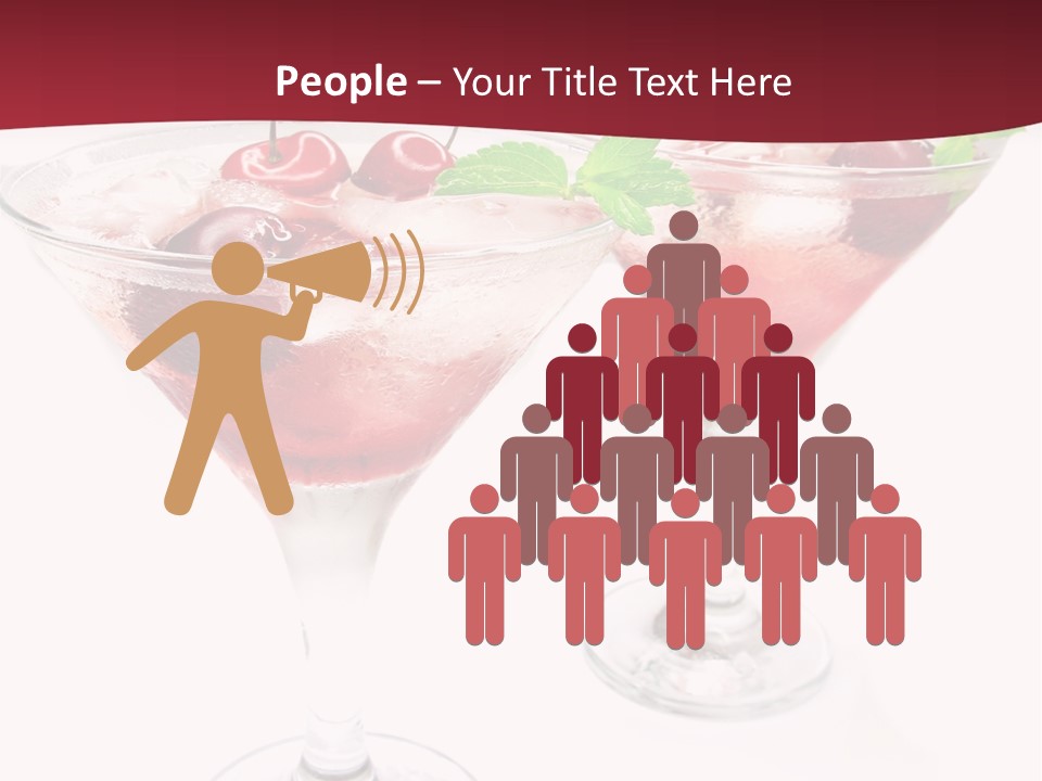 Beverage Cocktail Ice PowerPoint Template