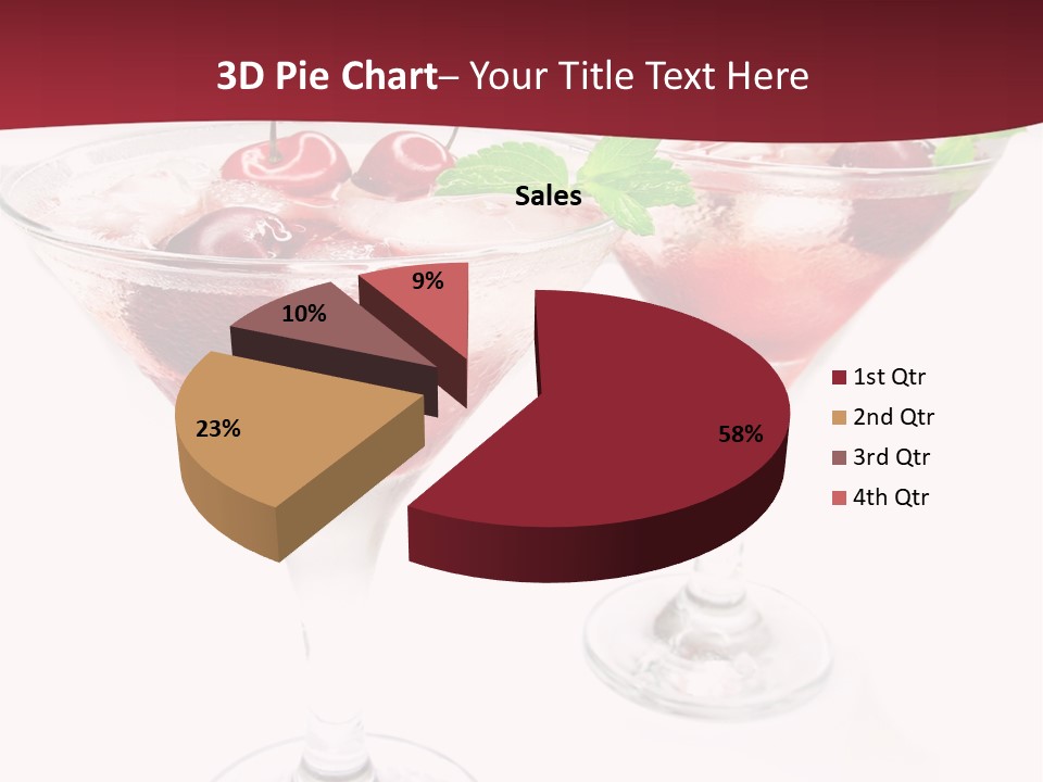 Beverage Cocktail Ice PowerPoint Template