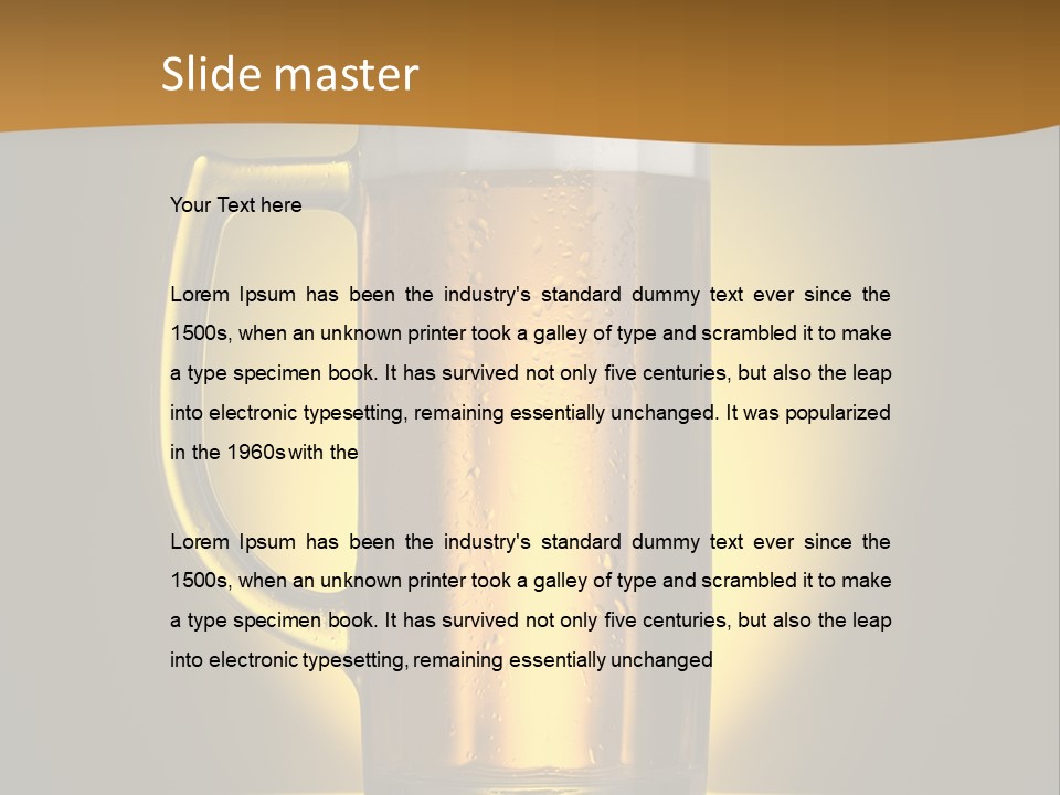 Over Yellow Foam PowerPoint Template