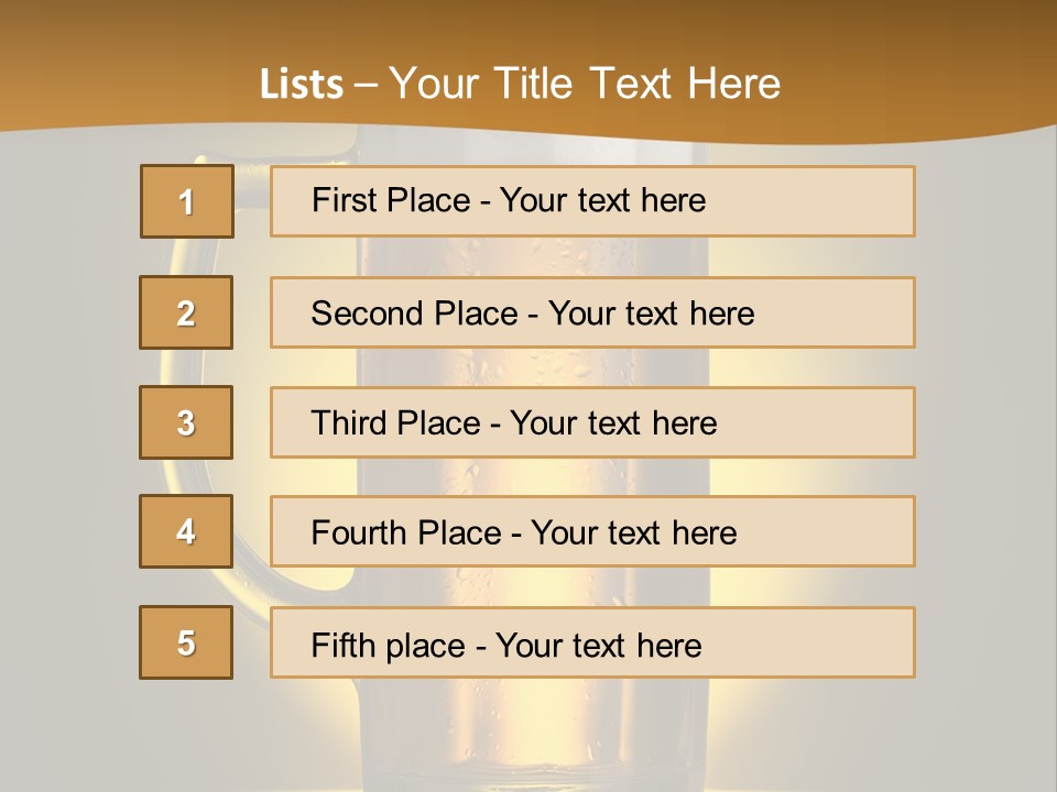 Over Yellow Foam PowerPoint Template