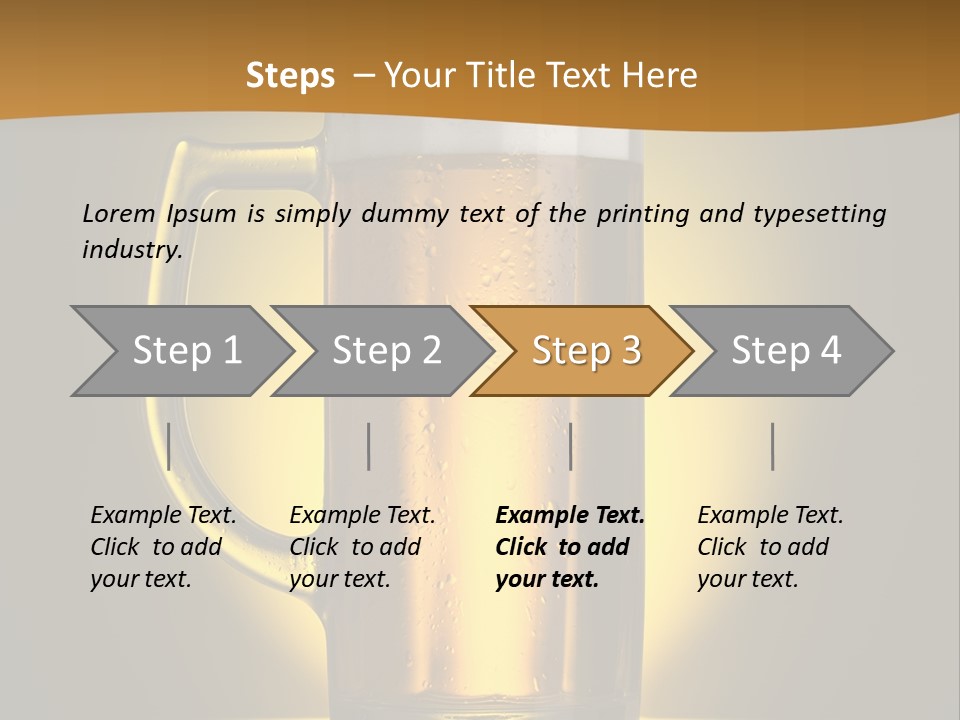 Over Yellow Foam PowerPoint Template
