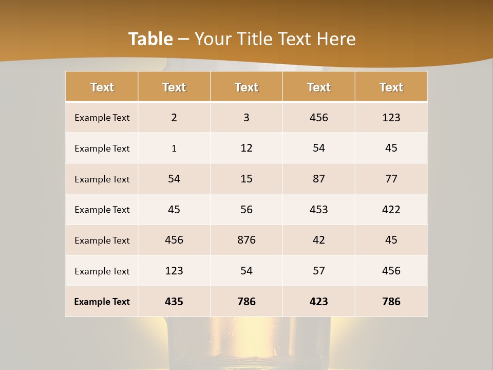 Over Yellow Foam PowerPoint Template