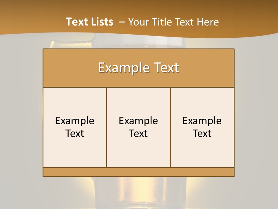 Over Yellow Foam PowerPoint Template