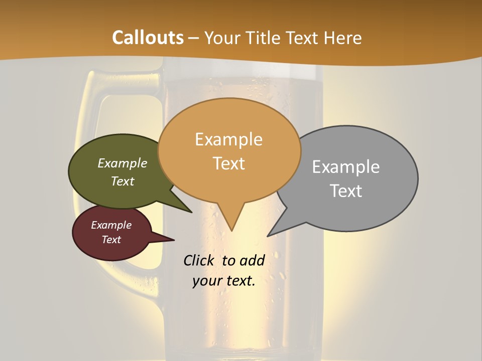 Over Yellow Foam PowerPoint Template