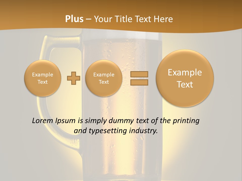 Over Yellow Foam PowerPoint Template