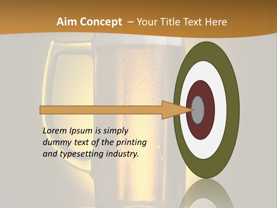 Over Yellow Foam PowerPoint Template