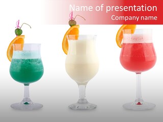 Sweet Bar Wet PowerPoint Template