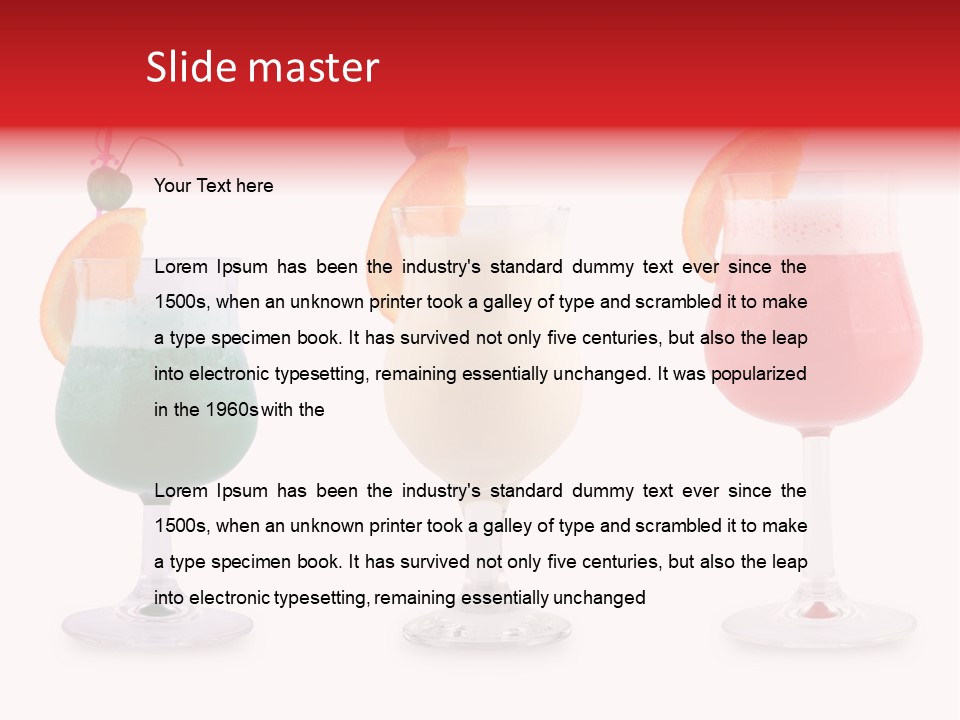 Sweet Bar Wet PowerPoint Template