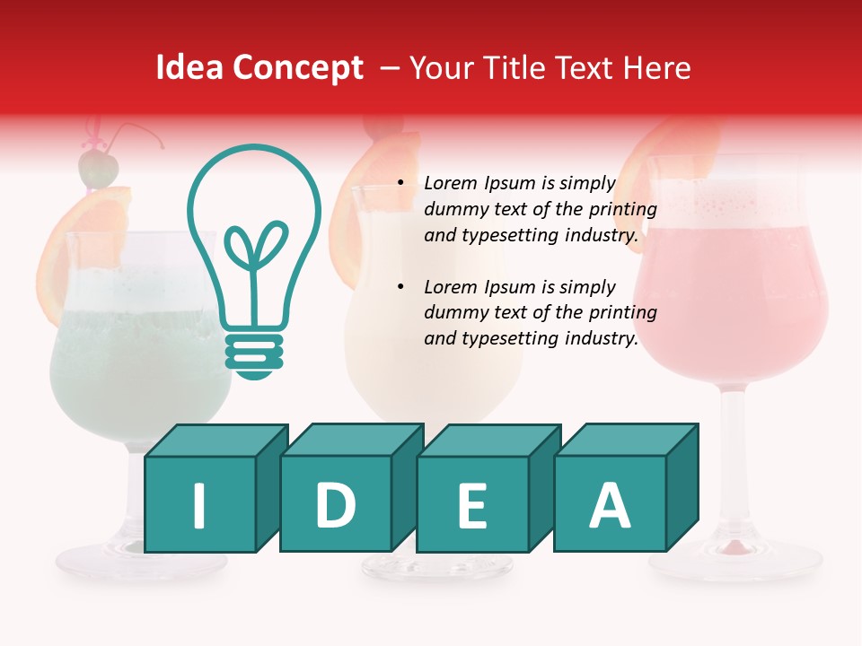 Sweet Bar Wet PowerPoint Template