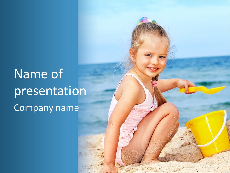 Kid Girl Child PowerPoint Template