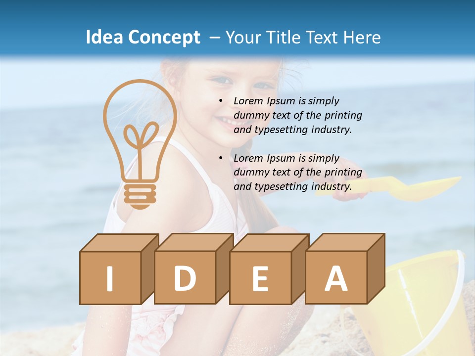 Kid Girl Child PowerPoint Template