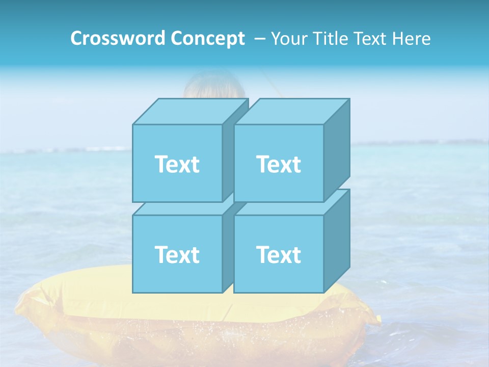 Tan Inflatable Playing PowerPoint Template