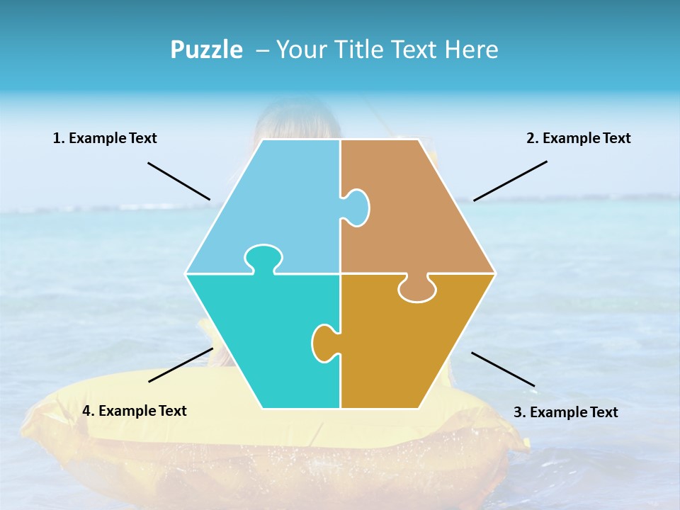 Tan Inflatable Playing PowerPoint Template