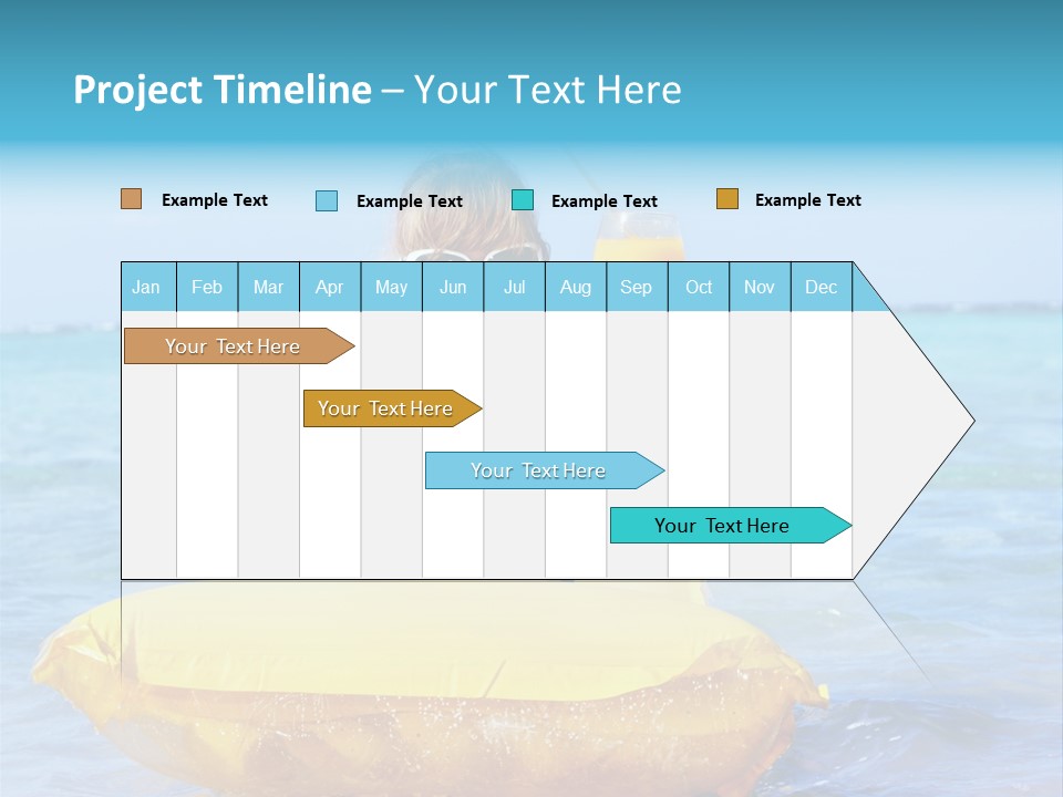 Tan Inflatable Playing PowerPoint Template