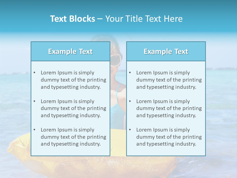 Tan Inflatable Playing PowerPoint Template