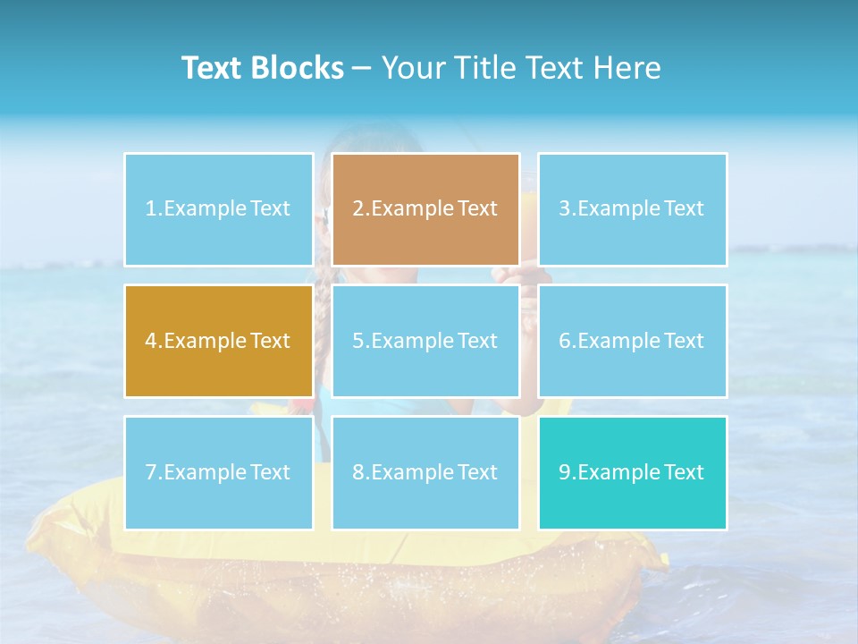 Tan Inflatable Playing PowerPoint Template
