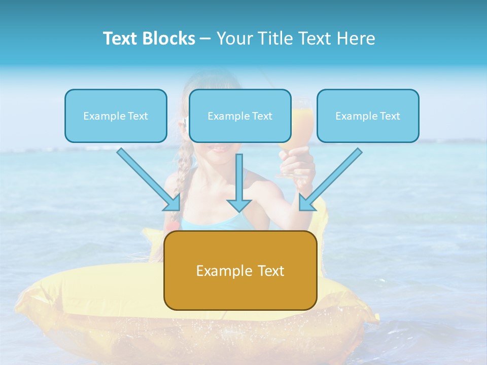 Tan Inflatable Playing PowerPoint Template