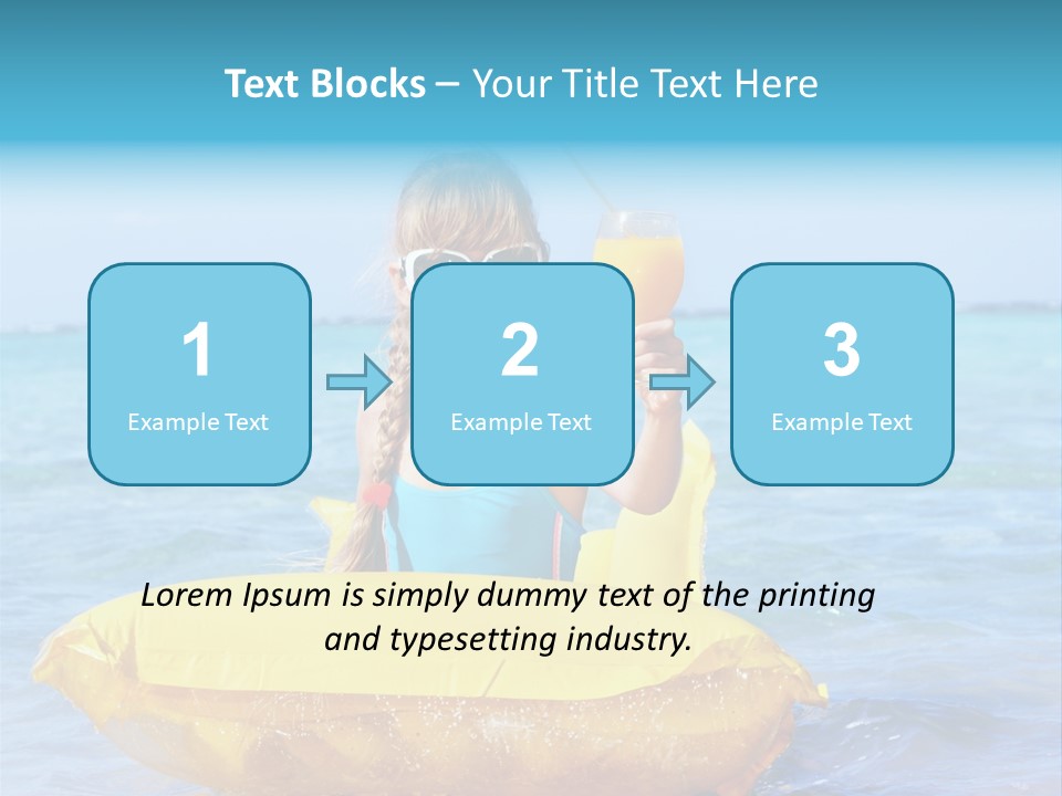 Tan Inflatable Playing PowerPoint Template
