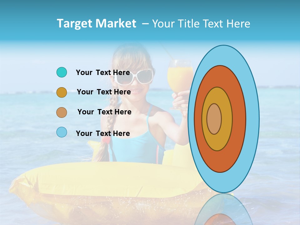 Tan Inflatable Playing PowerPoint Template