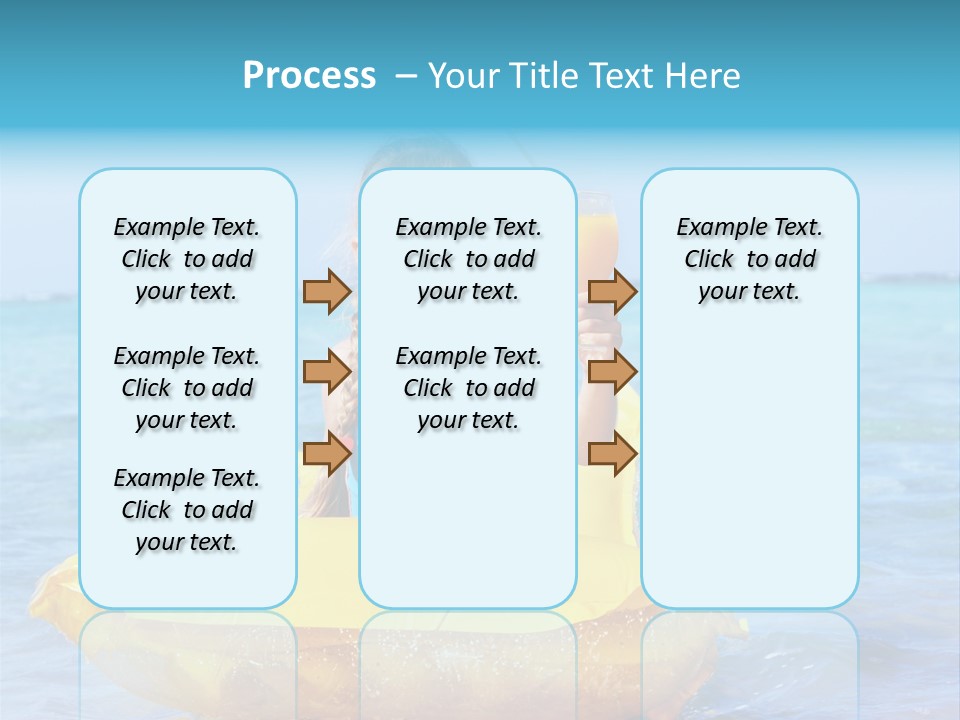 Tan Inflatable Playing PowerPoint Template