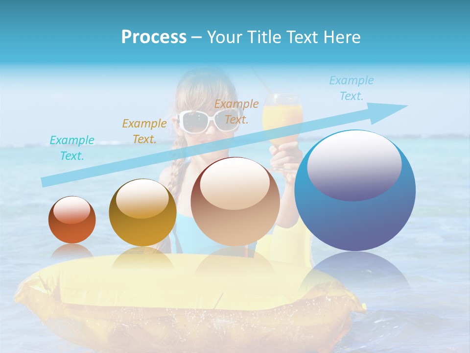 Tan Inflatable Playing PowerPoint Template