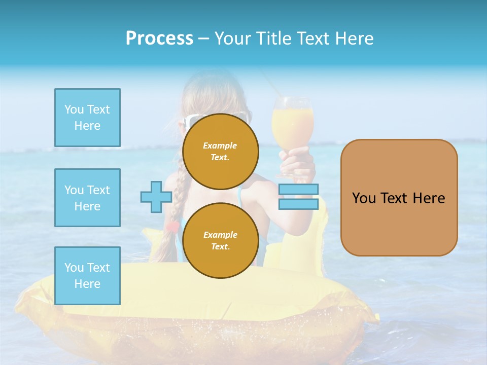Tan Inflatable Playing PowerPoint Template