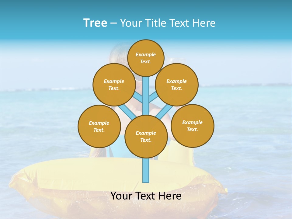 Tan Inflatable Playing PowerPoint Template