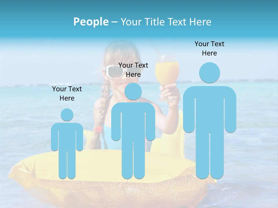 Tan Inflatable Playing PowerPoint Template