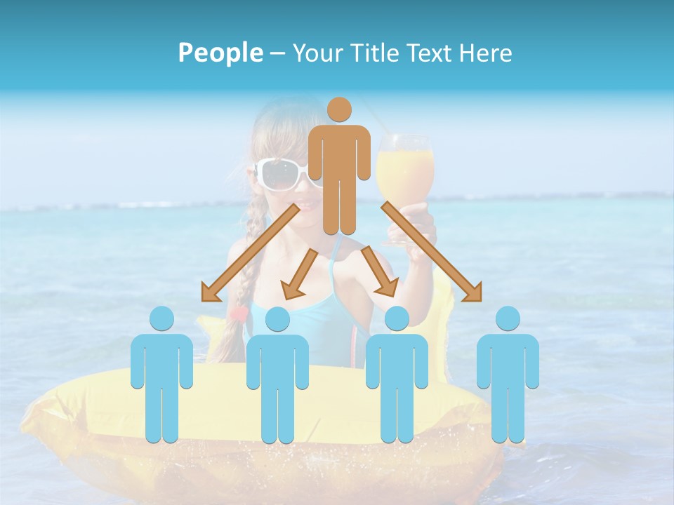 Tan Inflatable Playing PowerPoint Template