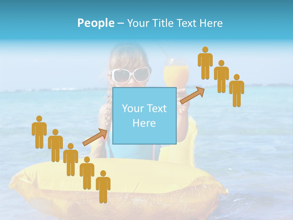 Tan Inflatable Playing PowerPoint Template