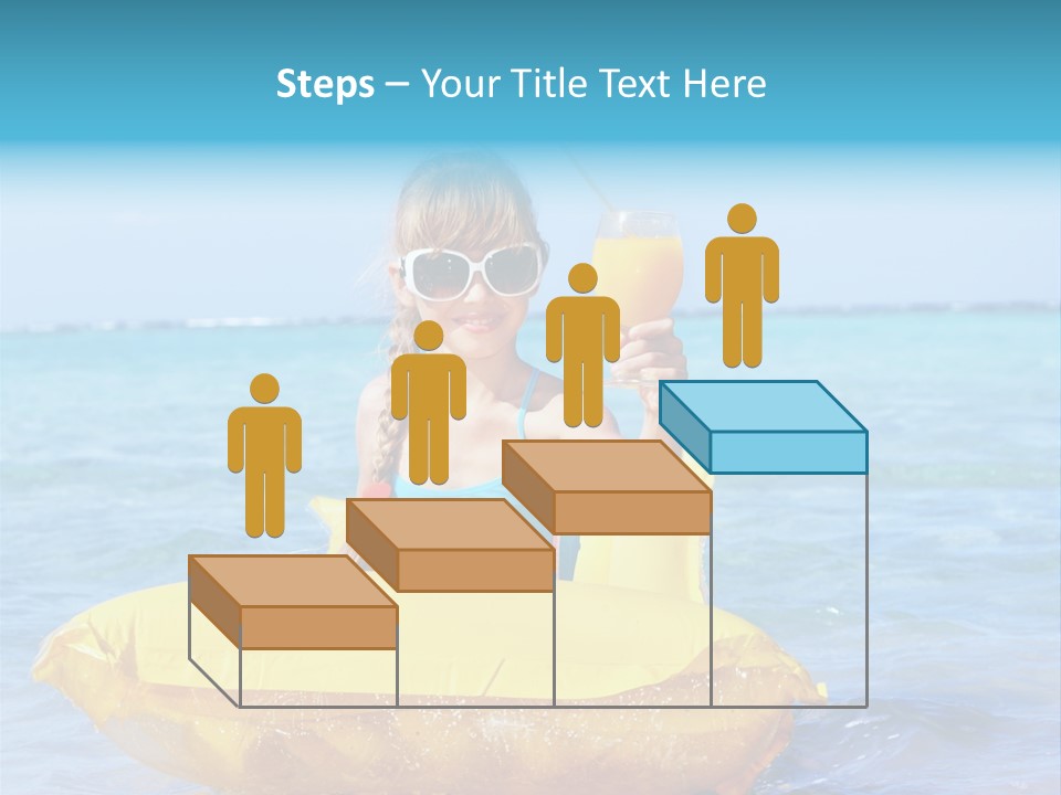 Tan Inflatable Playing PowerPoint Template