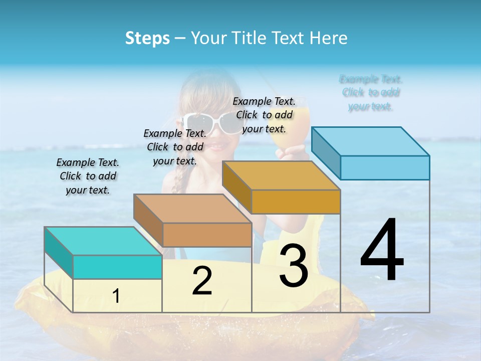 Tan Inflatable Playing PowerPoint Template