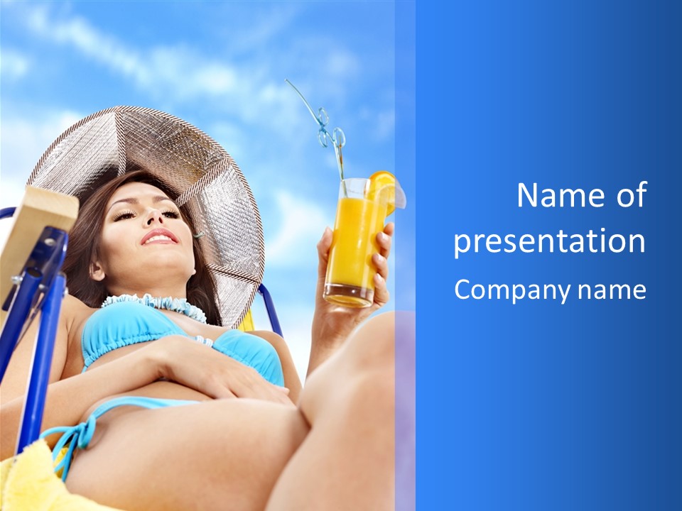 Adult Active Drink PowerPoint Template