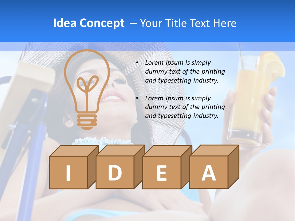 Adult Active Drink PowerPoint Template