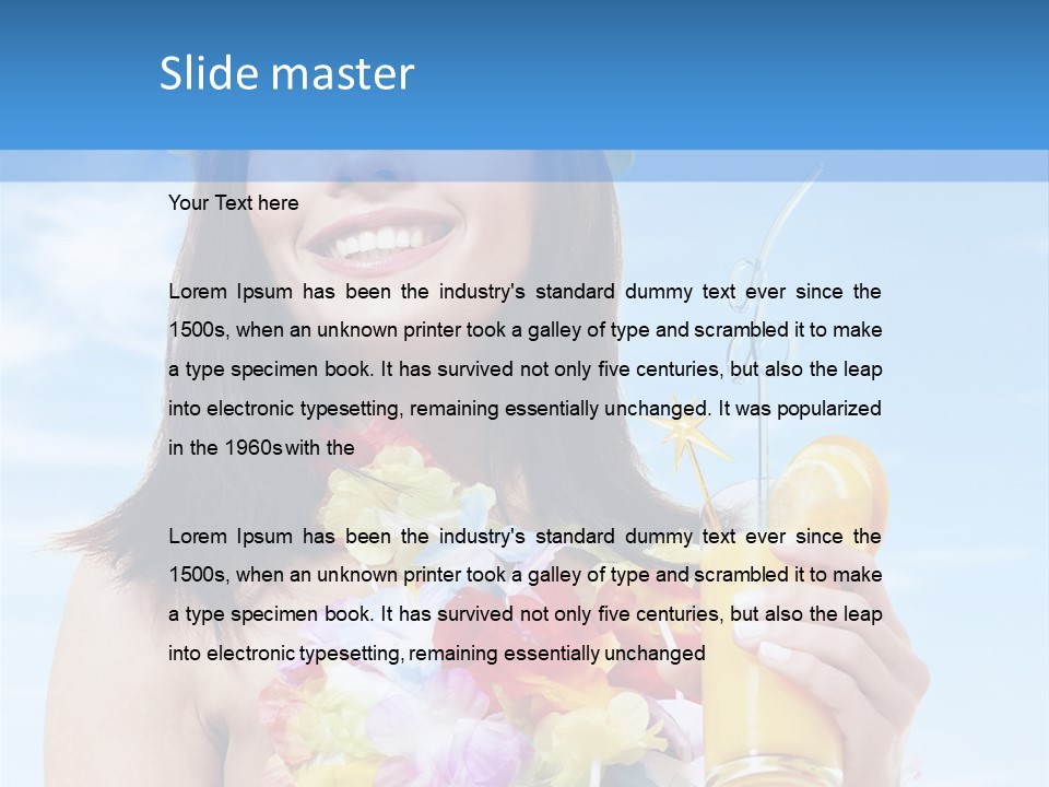 Yellow Leisure Red PowerPoint Template