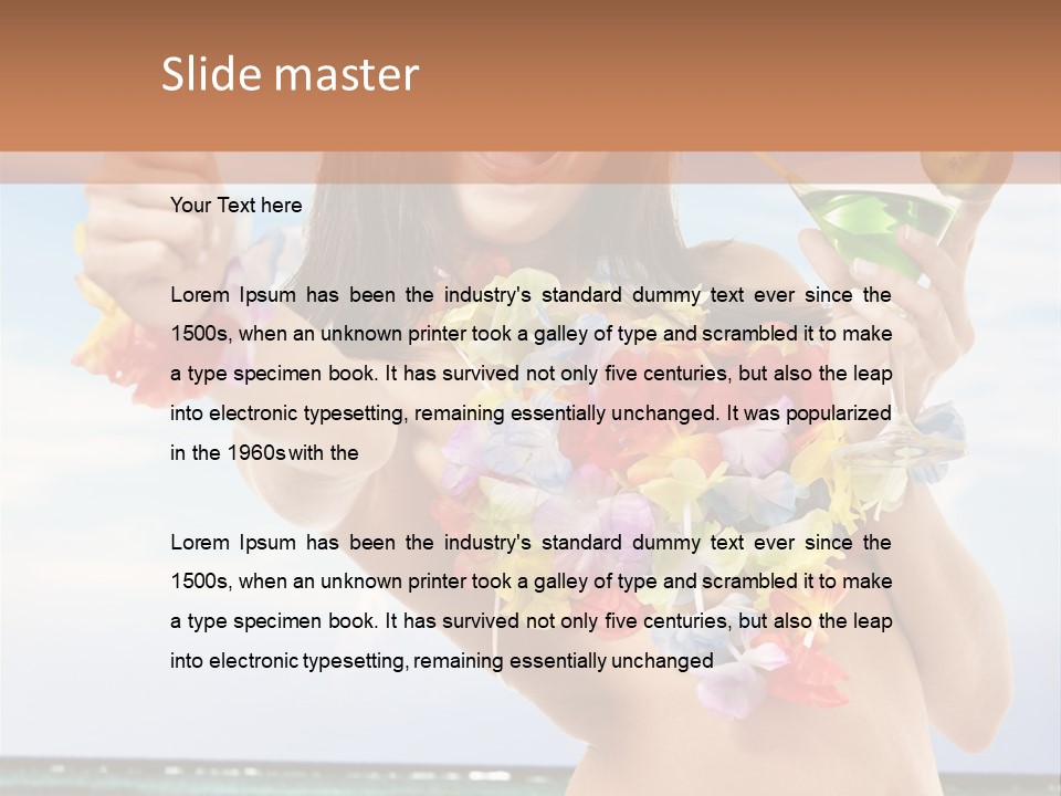 Island Activity Beauty PowerPoint Template