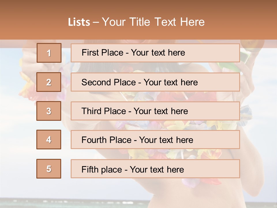 Island Activity Beauty PowerPoint Template