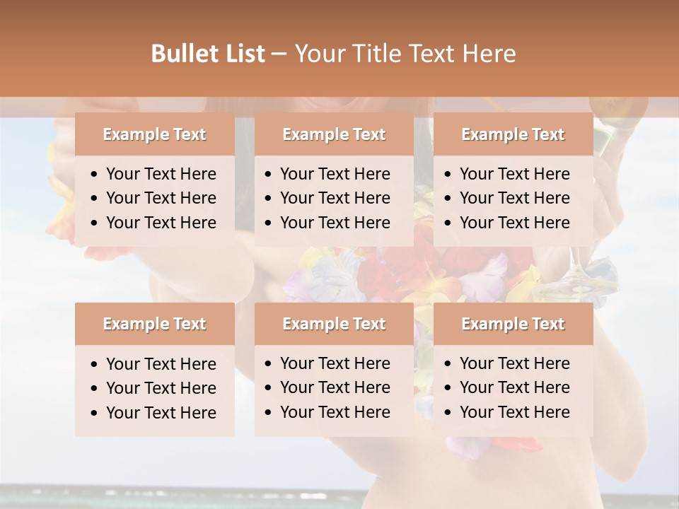 Island Activity Beauty PowerPoint Template