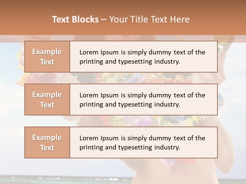 Island Activity Beauty PowerPoint Template