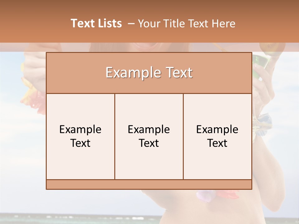 Island Activity Beauty PowerPoint Template
