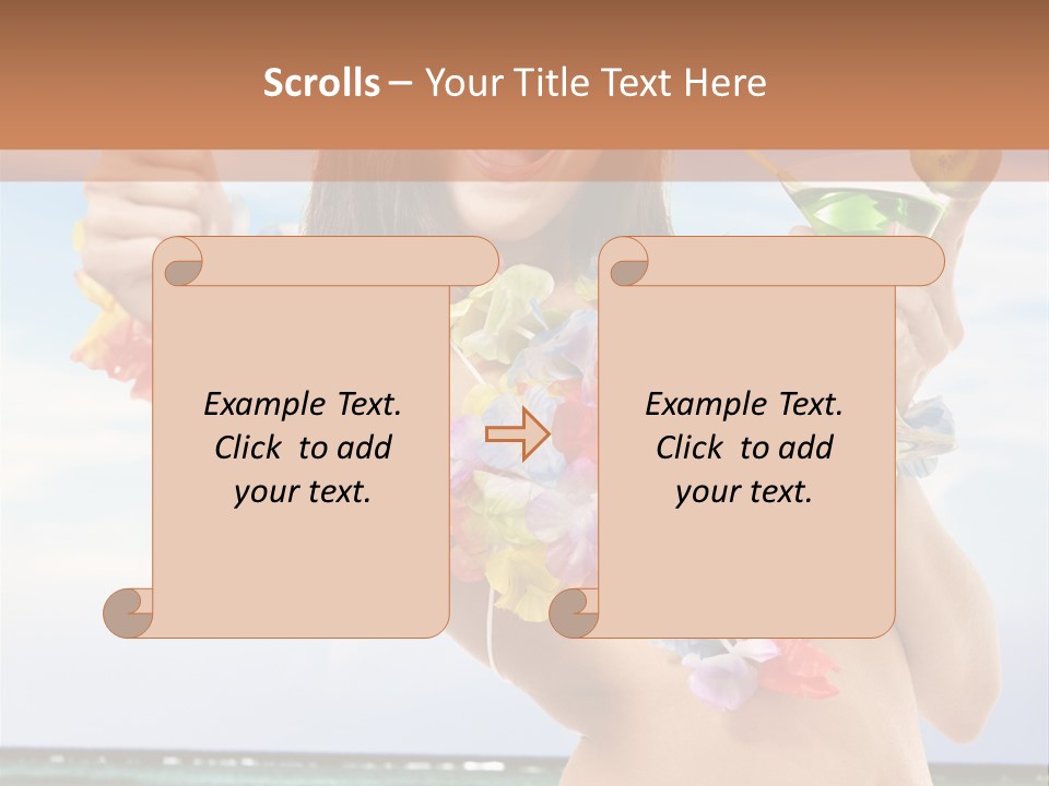 Island Activity Beauty PowerPoint Template