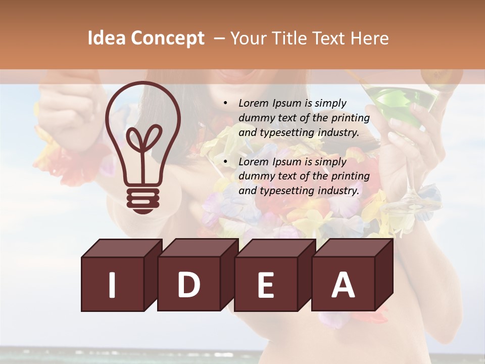 Island Activity Beauty PowerPoint Template