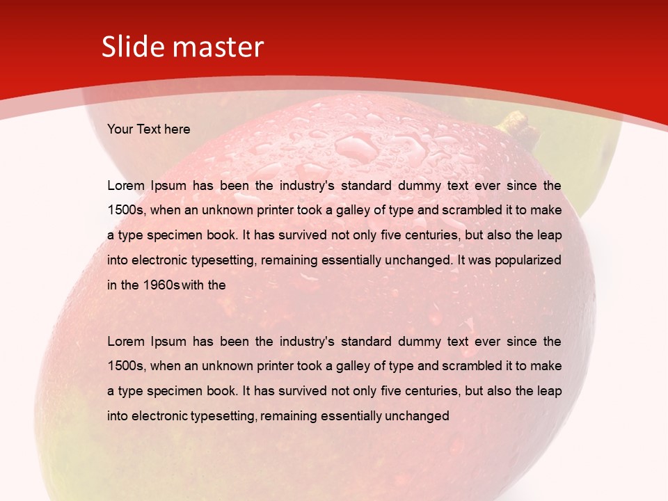 Mango Ripe Red PowerPoint Template