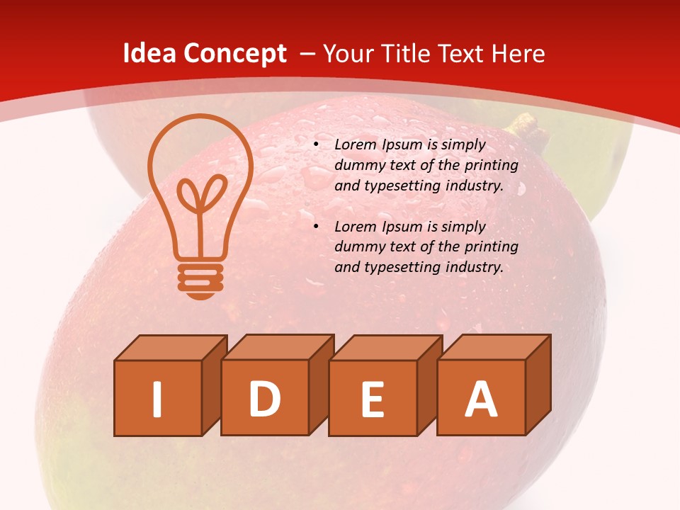 Mango Ripe Red PowerPoint Template