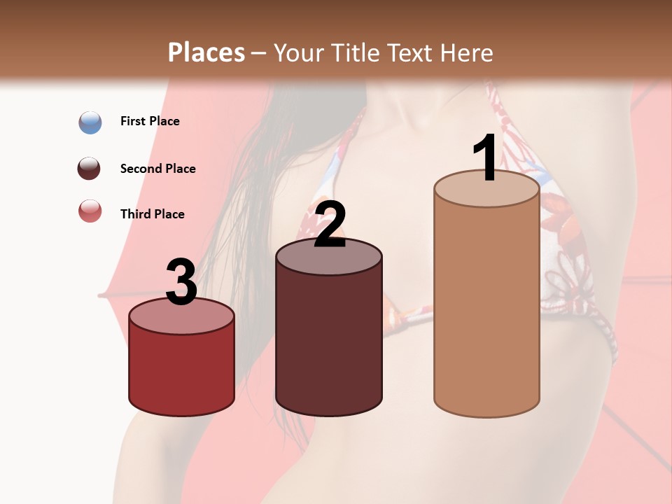 Swimwear Gorgeous Portrait PowerPoint Template